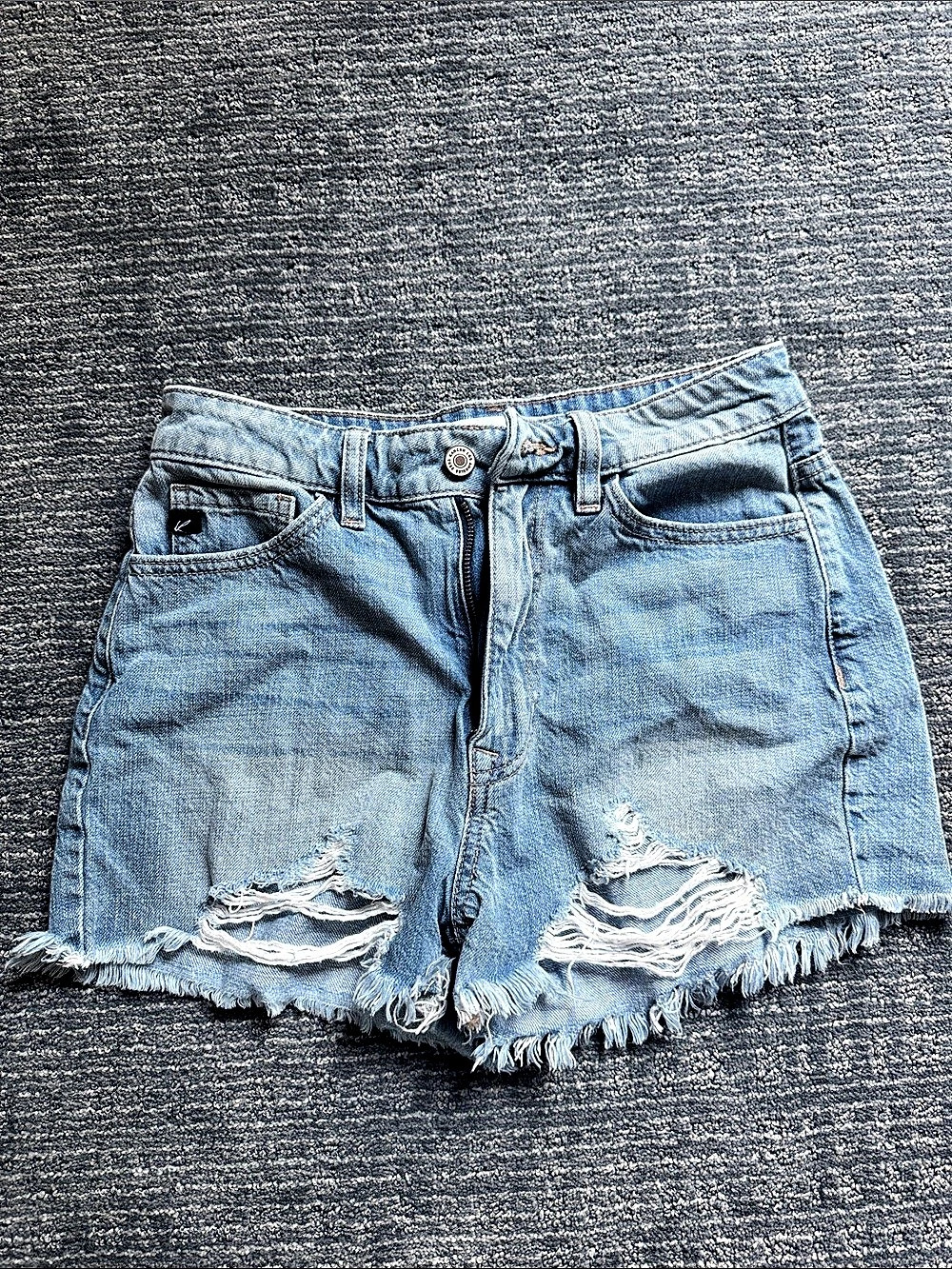 KanCan Distressed Denim Jean Shorts Size XS